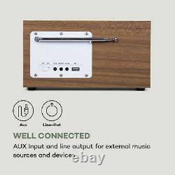 Internet Radio Dab Wi Fi Bluetooth Home Audio Portable Fm Tuner Alarme Oak Retro