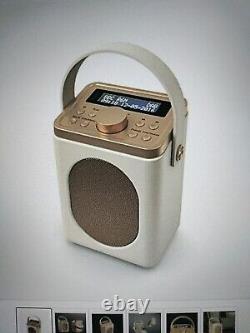 Majorité Little Shelford Portable Bluetooth Radio Numérique Rétro Crème