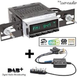 Module Radio RetroSound Motor-1DAB avec affichage Chrome Noir pour autoradio rétro MP3