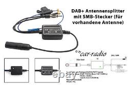Module radio RetroSound Motor-1DAB avec affichage en chrome noir pour stéréo de voiture rétro MP3