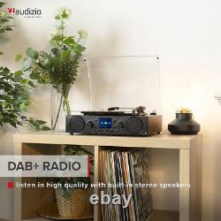 Platine vinyle rétro avec Bluetooth, DAB+, radio FM et haut-parleurs stéréo - Tulsa