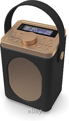 Radio Bluetooth portable DAB, DAB+ numérique et FM, alimentée par batterie et secteur