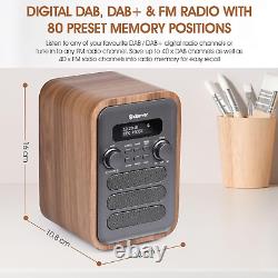 Radio DAB-48 Bluetooth DAB avec télécommande Radio numérique DAB/DAB+ Mains Po