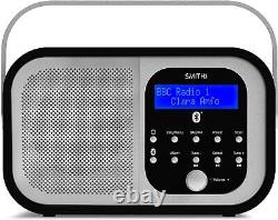 Radio DAB portable rétro de style Smith avec Bluetooth noire