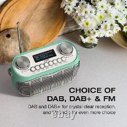 Radio DAB rétro Detroit DAB+ FM Vert