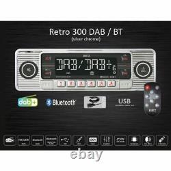 Radio de voiture classique Chrome Retro 300 DAB/BT