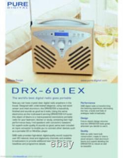 Radio numérique DAB Pure DRX 601EX, Radio rétro rare et collectionnable, bois d'érable