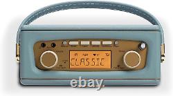 Radio portable Rev-Uno Retro DAB+/FM avec Bluetooth - Bleu canard
