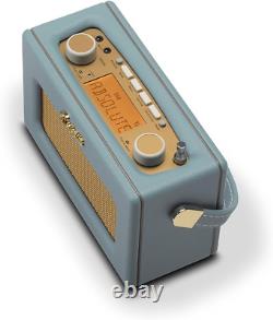 Radio portable Rev-Uno Retro DAB+/FM avec Bluetooth - Bleu canard