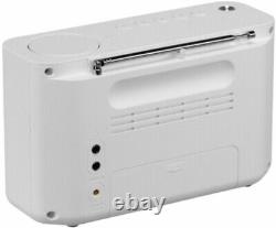 Radio portable Sony XDR-S61D DAB/DAB+ avec réveil, minuterie de sommeil, alimentation sur batterie et secteur - Blanc