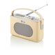Radio Portable Swan Retro Cream Dab Bluetooth Avec Réveil Et Affichage Lcd Sra43010cn