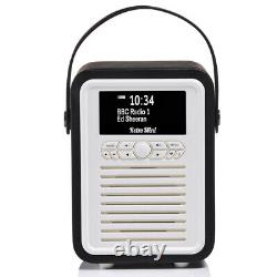 Radio portable VQ Retro Mini DAB+ numérique FM/Haut-parleur Bluetooth noir Musique/Audio
