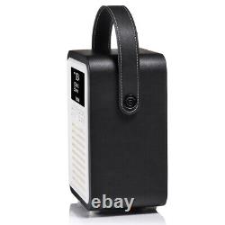 Radio portable VQ Retro Mini DAB+ numérique FM/Haut-parleur Bluetooth noir Musique/Audio
