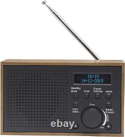 Radio portable numérique DAB-46 DAB/DAB+ avec réveil double alarme, secteur et piles