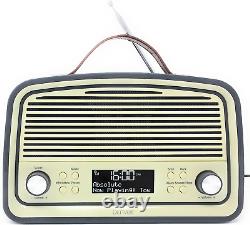 Radio portable rétro DAB 38 supérieure DAB / DAB + numérique et FM avec alarme