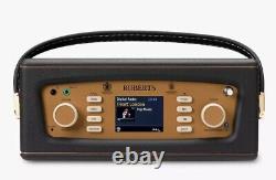 Radio rétro numérique Roberts Revival RD70 DAB DAB+ FM Bluetooth avec alarme en noir
