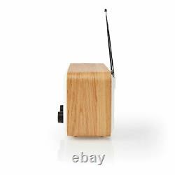 Rétro Internet Radio Numérique 7w Dab+ Système Hi-fi Wifi Bluetooth Wood Effect