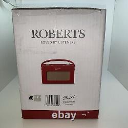 Roberts Radio Revival Rd60 Portable Retro Dab Radio Berry Red Factory Scelled