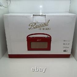 Roberts Radio Revival Rd60 Portable Retro Dab Radio Berry Red Factory Scelled