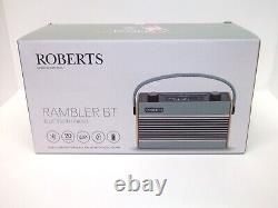 Roberts Rambler Bt Rétro Bluetooth Portable/tabletop Radio Bleu Dab Fm Digital