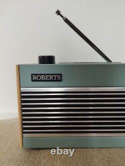Roberts Rambler Radio Blue Bluetooth Portable/Tabletop Rétro