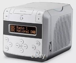 Roberts Sound 48 Radio-réveil avec lecteur CD, Bluetooth DAB DAB+ FM blanc.