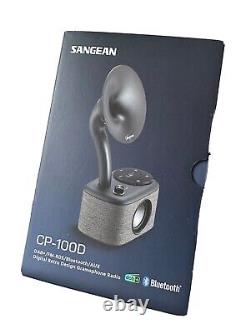 Sangean CP-100D DAB+/FM-RDS/Bluetooth/AUX Radio Gramophone au Design Rétro Numérique