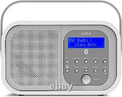 Smith-style Rétro H1 Dab+ Fm Dab Radio Numérique Bluetooth Portable Blanc