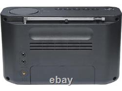 Sony Xdr-s61d Portable Dab/dab+ Radio Réveillez-vous Minuteur De Sommeil Batterie-main-noir