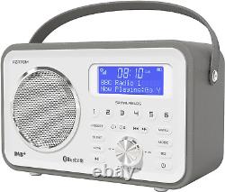 Spitalfields 2 Radio Portable DAB/DAB+ FM rétro avec réveil et Bluetooth