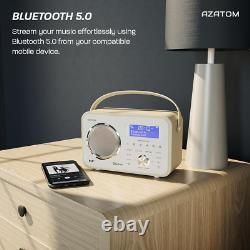 Spitalfields 2 Radio Portable rétro DAB/DAB+ numérique FM avec alarme et Bluetooth