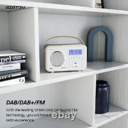 Spitalfields 2 Radio Réveil Portable DAB/DAB+ FM Numérique Rétro Blanc
