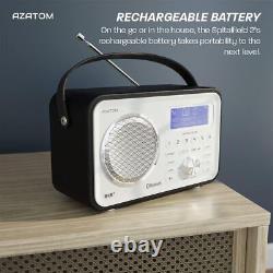 Spitalfields 2 Radio portable rétro DAB/DAB+ numérique FM avec réveil