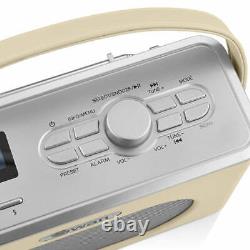 Swan Retro Dab Bluetooth Radio 3w Portable Stereo Audio LCD Affichage Réveil