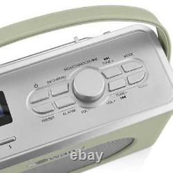 Swan Retro Dab Bluetooth Radio Vert