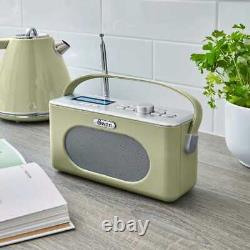 Swan Retro Dab Bluetooth Radio Vert