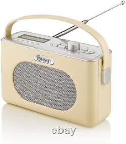 Swan SRA43010CN Radio Rétro DAB Bluetooth, Crème, Utilisé