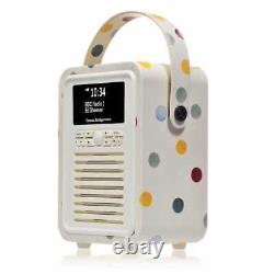 VQ Retro Mini DAB/DAB+ Radio numérique & FM avec Bluetooth Emma Bridgewater Polk