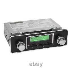 Voiture Classique Stereo 100 Dab Montage De Broche Radio Stereo Arrière Usb Chrome Et Noir