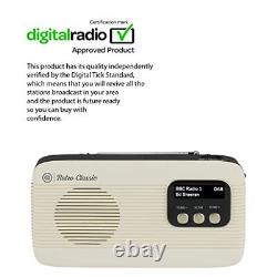 Vq Retro Classic Dab/dab+ Radio Numérique Et Fm Bluetooth 5.0 Et Écouteurs, Auto