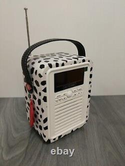 Vq Rétro Mini Radio Dab+ Fm Avec Haut-parleur Bluetooth Lulu Guinness Black Lip