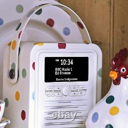 ini Radio DAB rétro avec Bluetooth, radio-réveil avec support FM.