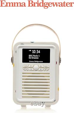 ini Radio DAB rétro avec Bluetooth, radio-réveil avec support FM.